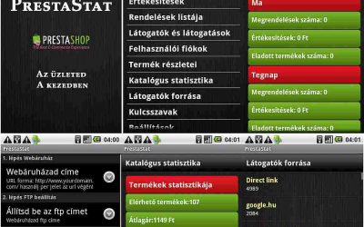 PrestaStat -Android alkalmazás magyar fejlesztőtől